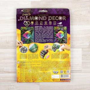 Набор для создания мозаики "Алмазная роза" DIAMOND DECOR, планшетка без рамки