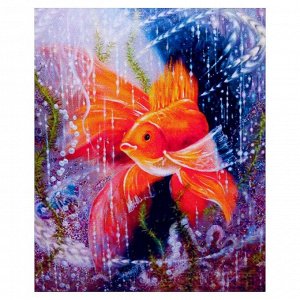 Алмазная мозаика «Золотая рыбка» 30 ? 40 см, 35 цветов