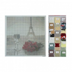 Алмазная мозаика «Свидание в Париже» 35 - 35 см, 30 цветов