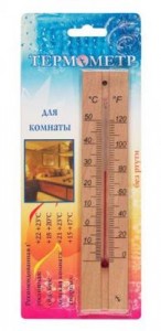 Термометр комнатный деревянный ТБ-206, блистер