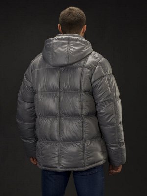 Куртка зимняя мужская Merlion СМ-2 (серый клетка) Серый