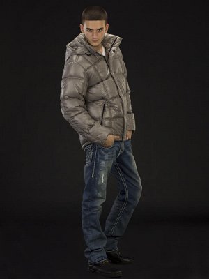Куртка зимняя мужская Merlion СМ-2 (бежевый клетка) бежевый