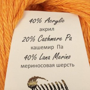 Пряжа "Baby Wool *L" 20% кашемир, 40% меринос. шерсть, 40% акрил 100м/50гр (837 терракот)