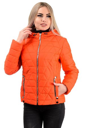 Демисезонная куртка «Клер»,р-ры 42-48, №233 оранжевый