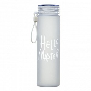 Бутылка для воды, 500 мл Hello Master, 22 х 6 см, белая