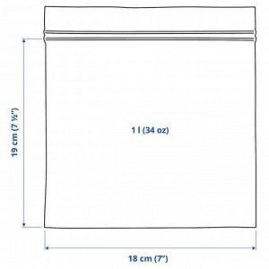 ISTAD Пакет Zip-Lock, графический сиреневый, 1 литр