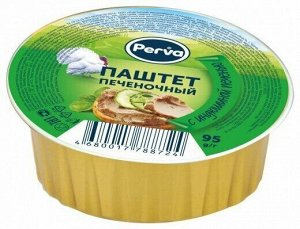 Perva паштет Печеночный 95г (1/20) с индюшиной печенью ламистер