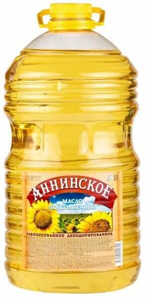 Масло подсолнечное Аннинское  5л (1/4) раф 1с