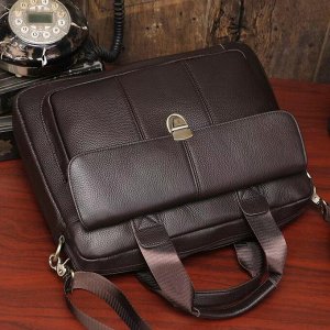 Fashion & Bags Сумка мужская для ноутбука и документов А4, натуральная кожа
