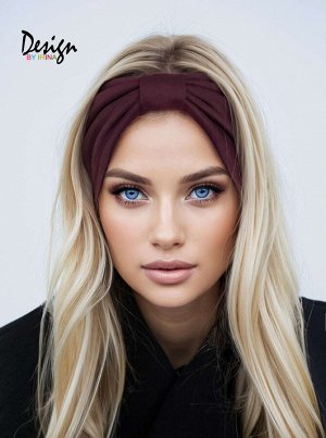 Трикотажная повязка из джерси (бордо)