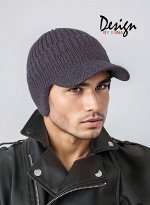 Вязаная кепка «Аскольд»(джинс.меланж)