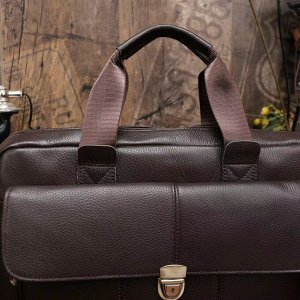 Fashion & Bags Сумка мужская для ноутбука и документов А4, натуральная кожа