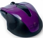 Мышь беспров. CBR CM-547 Purple оптика, 2,4Ггц, 2400dpi, эргон, 2 доп.кл., програм..кнопки, USB