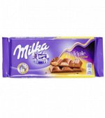 Молочный шоколад Милка/ Milka Triple Caramel 90 грамм