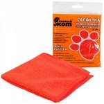 Салфетка д/уборки супервпит. 25*25см, микрофибра, 220гр/м2, M-02Eco, 310293 Рыжий Кот