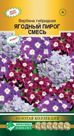 Вербена гибридная Ягодный Пирог, смесь (10 шт)