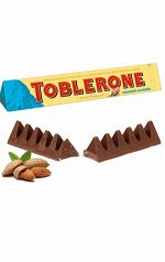 Toblerone молочный шоколад с солёным миндалем / Шоколад Toblerone Almond  100гр
