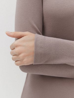 Женский лонгслив из трикотажа кашкорсе