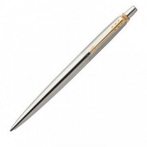 Ручка гелевая PARKER Jotter Stainlessl GT черный 0,8 мм арт.2020647/1