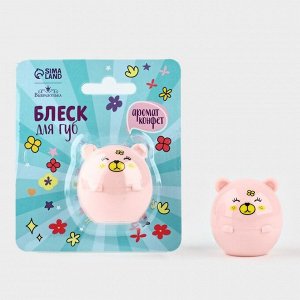 Блеск для губ детский «Медвежонок» розовый, 8 гр