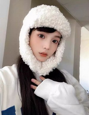 Шапка ушанка, зимняя, плюш