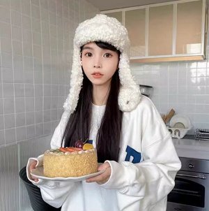 Шапка ушанка, зимняя, плюш