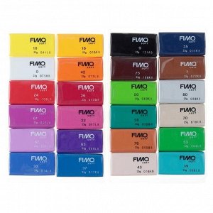 Набор пластики - полимерной глины FIMO soft, 24 цветов по 25 г