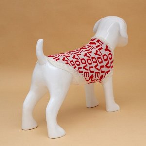 Свитер "ILOVEYOU", XL (ДС 34, ОШ 34, ОГ 32-51 см)