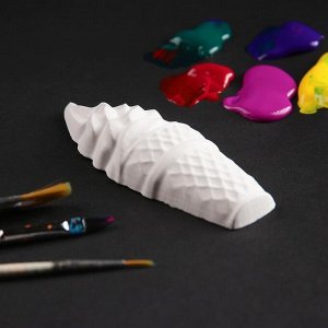 Фигура для раскраски с подвесом ""Рожок мороженое"" 10х4х2см