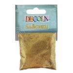 Декор блёстки ЗХК Decola 0.3 мм, 20 г, золото