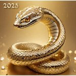 Календарь 2025 на скрепке 230*230 Год змеи 9023 с курсором