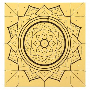 Набор для творчества. Фреска песком «Калейдоскоп желаний» + 9 цветов песка по 4 гр, блёстки, стека