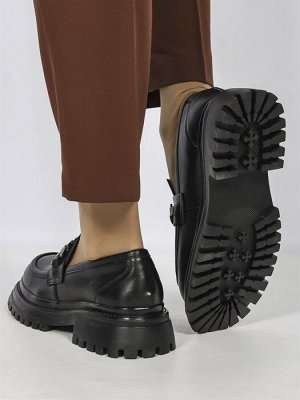Лоферы женские/ Броги A-46P Black