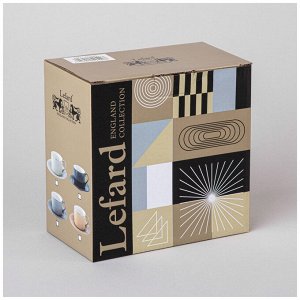 Чайная пара lefard "top style" 250 мл синяя (кор=36наб.)