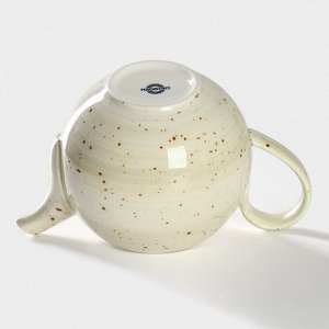 Заварочный чайник Magistro Mediterana, 900 мл, фарфор, бежевый