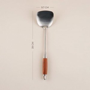 Лопатка SL Home «Рустик», 39x10 см, серебристая