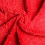 Мех искусственный, размер 40-50 см, цвет красный