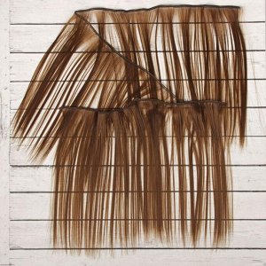 Школа талантов Волосы - тресс для кукол «Прямые» длина волос: 25 см, ширина:100 см, цвет № 6