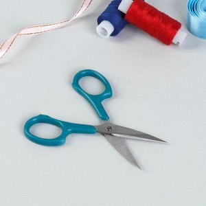 Ножницы для вышивки с насечками, 11 см, цвет синий