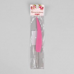 Крючок для вязания, d = 2,5 мм, 14 см, цвет розовый