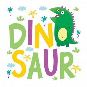 Термонаклейка для декорирования текстильных изделий детская Dino, 14 х 14 см