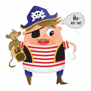 Термонаклейка для декорирования текстильных изделий детская I am a pirate, 14 х 14 см