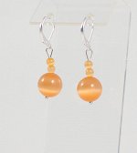 Серьги из кошачьего глаза. 8514312КГ