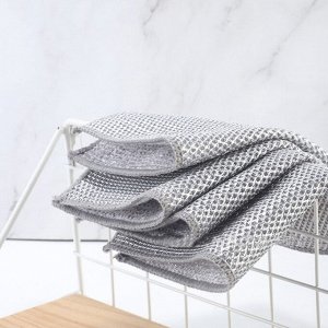 Салфетка для мытья посуды, металлическая, однослойная, 5 шт., 19x19 см