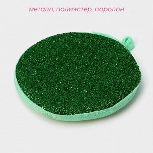Губка для посуды Доляна «Мастер», 12x12x1.5 см