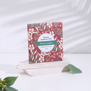 Аромасаше "Запахи удовольствия", набор 3 шт, яблоко-корица, вес 10г, 10х10,5 см