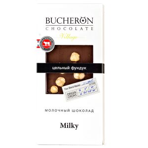 Шоколад BUCHERON VILLAGE Молочный с Цельным Фундуком 100 г 1/10