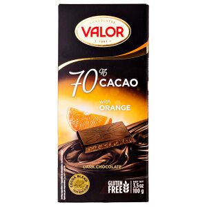 Шоколад VALOR 70% Orange 100 г 1/17