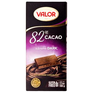 Шоколад VALOR 82% EXTRA DARK 100 г 1/17