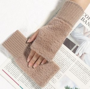 Митенки теплые, женские, перчатки